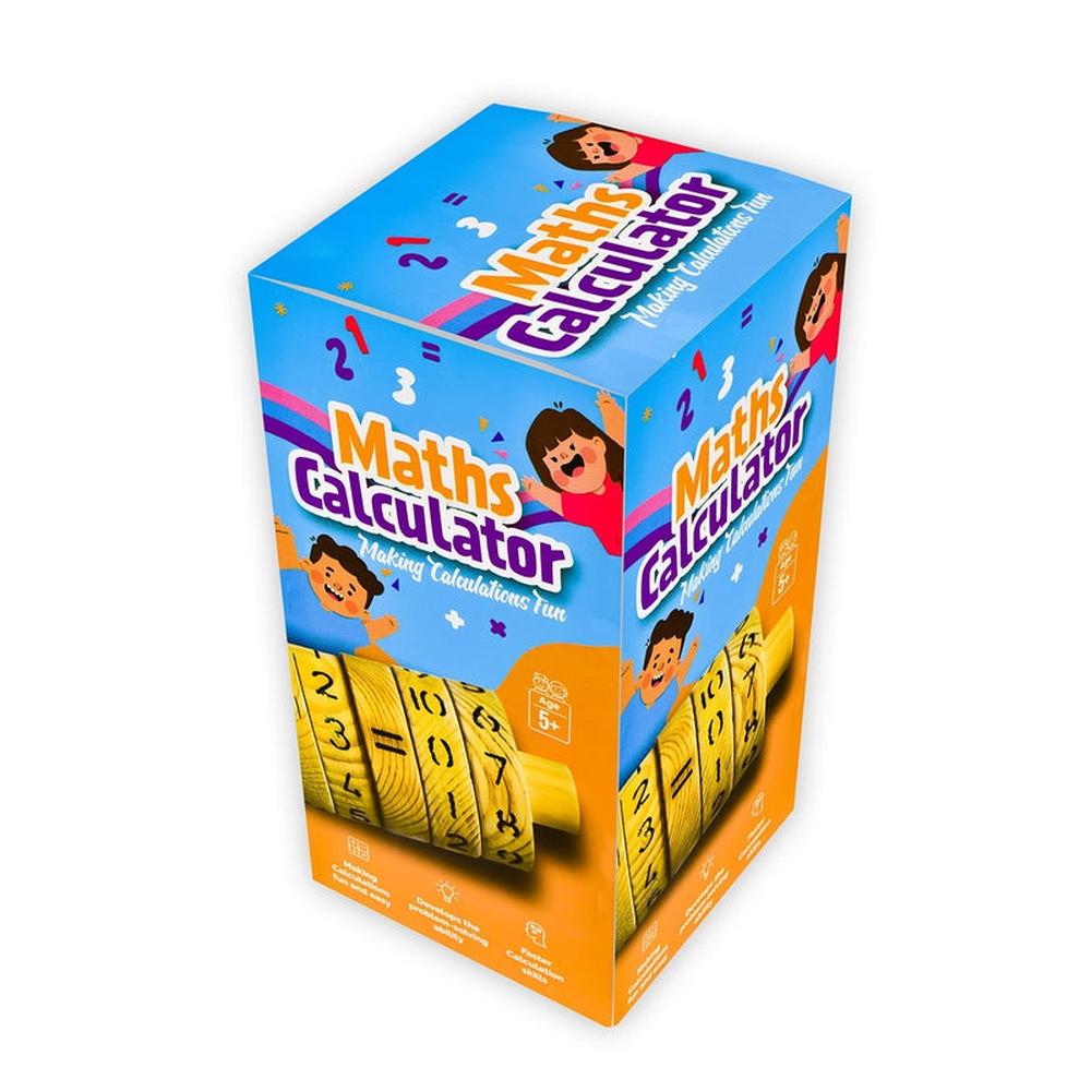 Ilearnngrow Maths Calculator Wooden Game (5-8 Years)