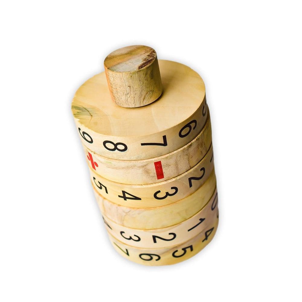 Ilearnngrow Maths Calculator Wooden Game (5-8 Years)