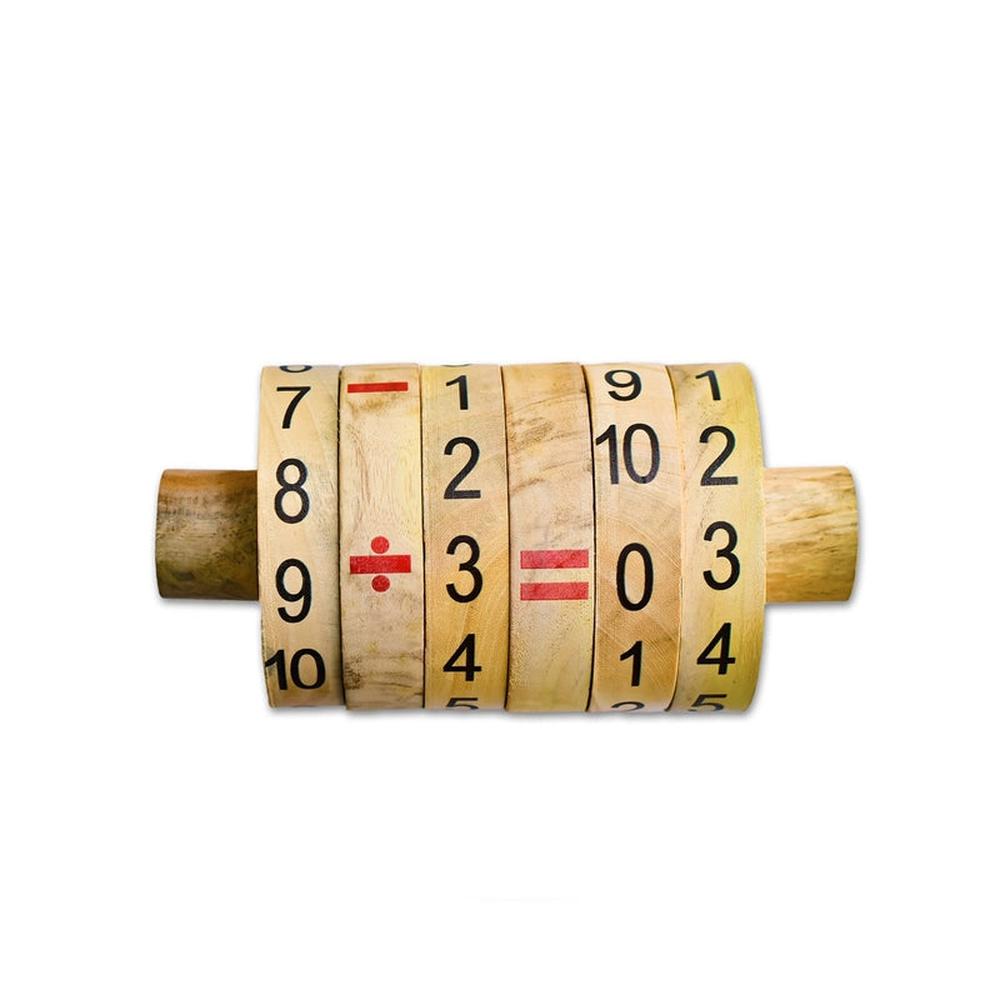 Ilearnngrow Maths Calculator Wooden Game (5-8 Years)