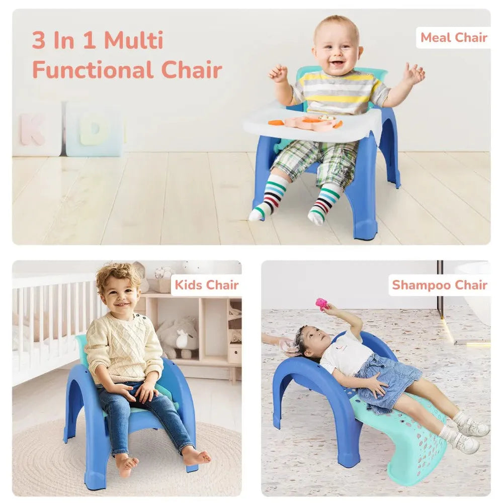 R for Rabbit Jelly Bean 3 in 1 Multi-Functional Kids Chair - Green Blue
