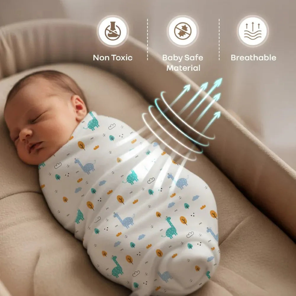 R for Rabbit Cuddlez 100% Muslin Baby Swaddle for Newborns (Pack of 3)