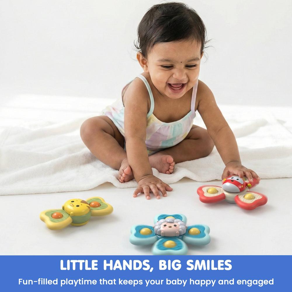 Kidology 3 Farm Animal Spinner Toy