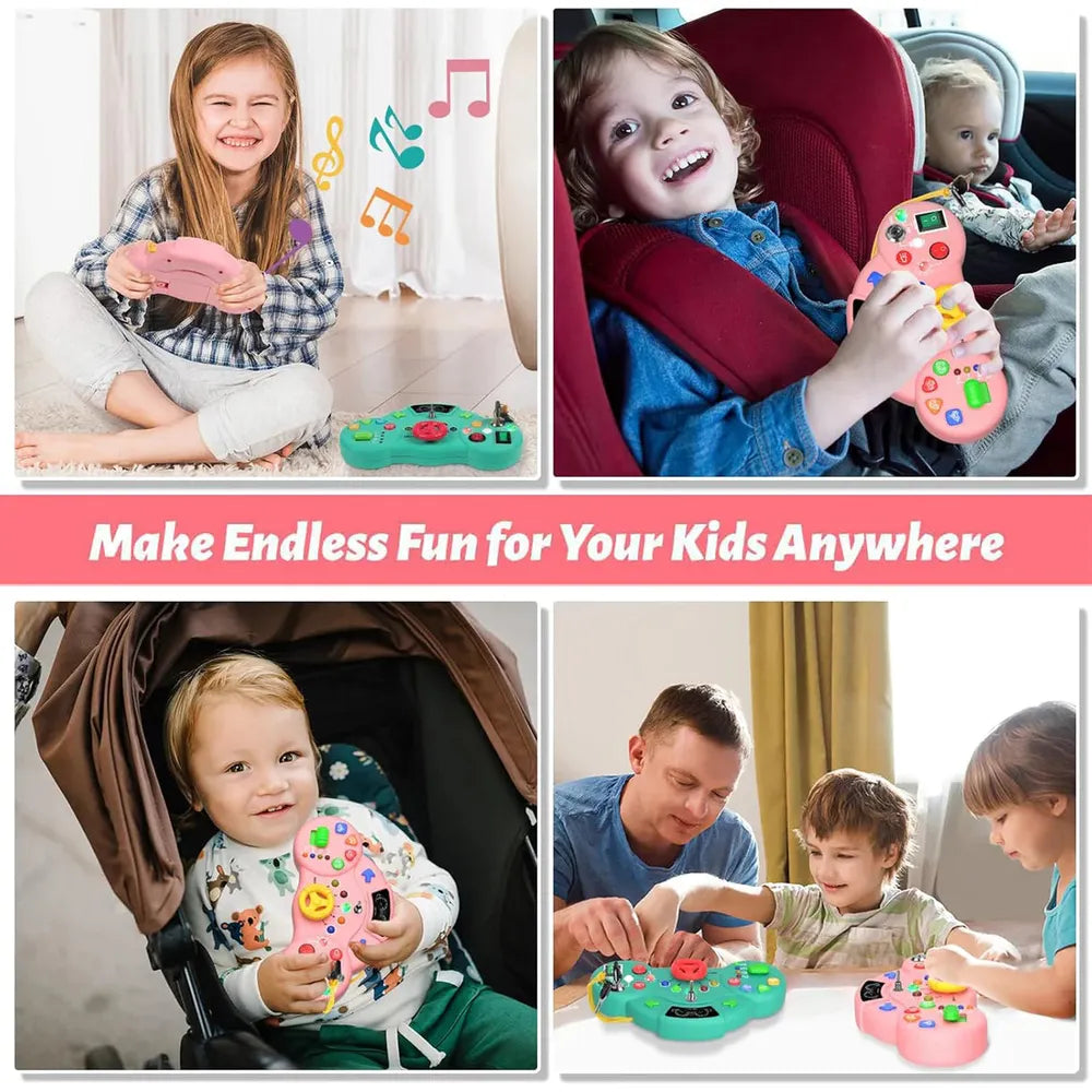 Kidology Montessori Busy Board Switch LED Light Game