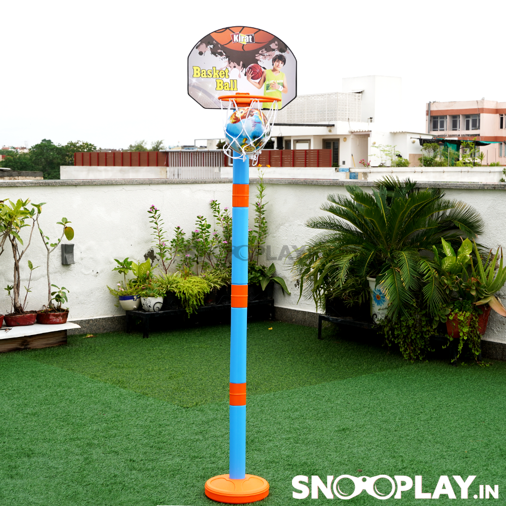 Basketball Set & Dart Game with Adjustable Height (3-10 Years)