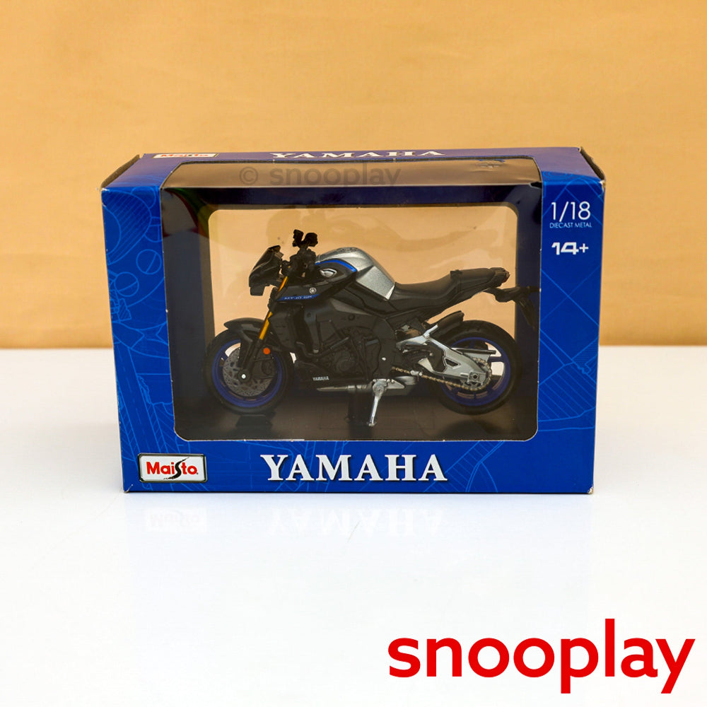 Maisto Original 2023 Yamaha MT-10 SP Licensed Diecast Bike | 1:18 Scale (14 Years till Grown Ups)