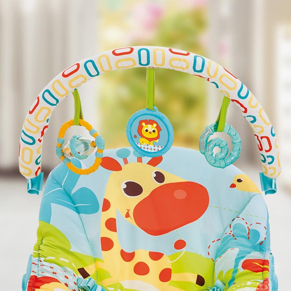 Mastela Music & Soothe Bouncer/Rocker Chair | 3 Position Setting, Melodies & Vibrations & Removable Toy Bar
