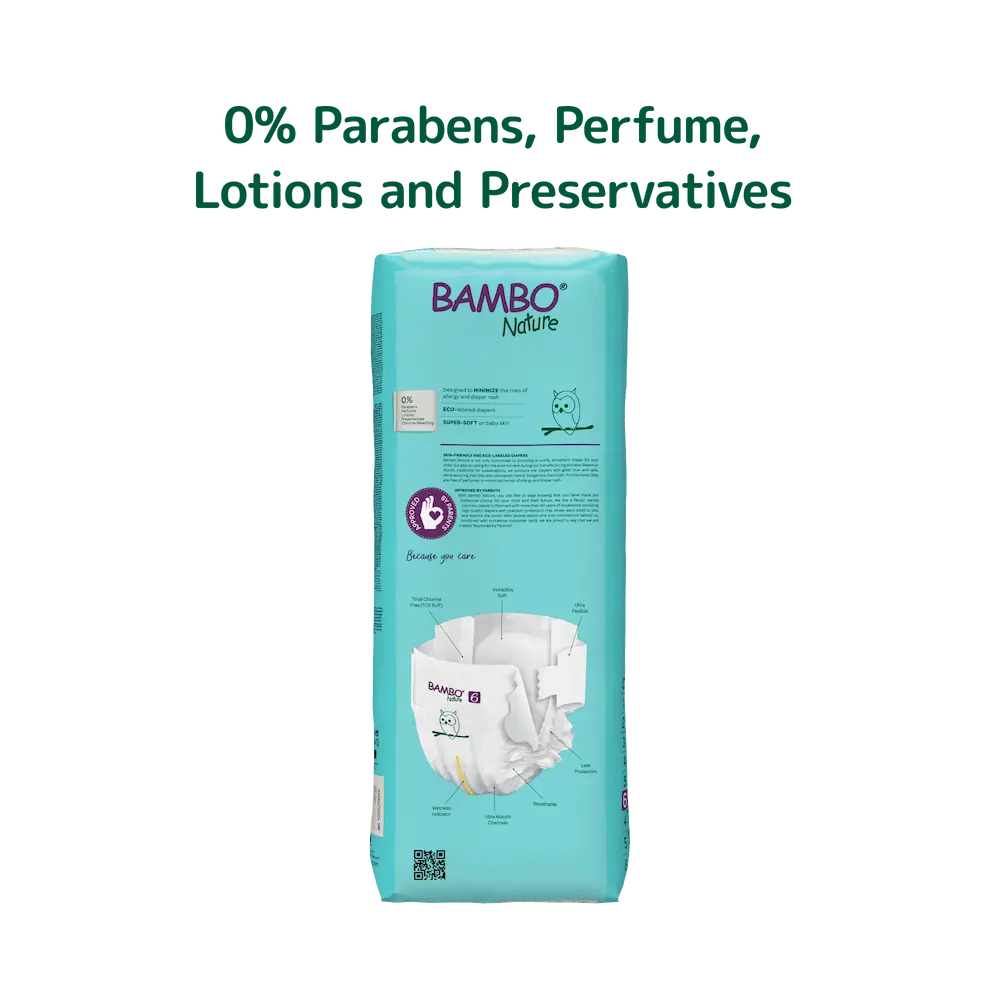Bambo Nature (6-XXL) Diapers | 40 Diapers | 16+ Kg | 35+ lbs