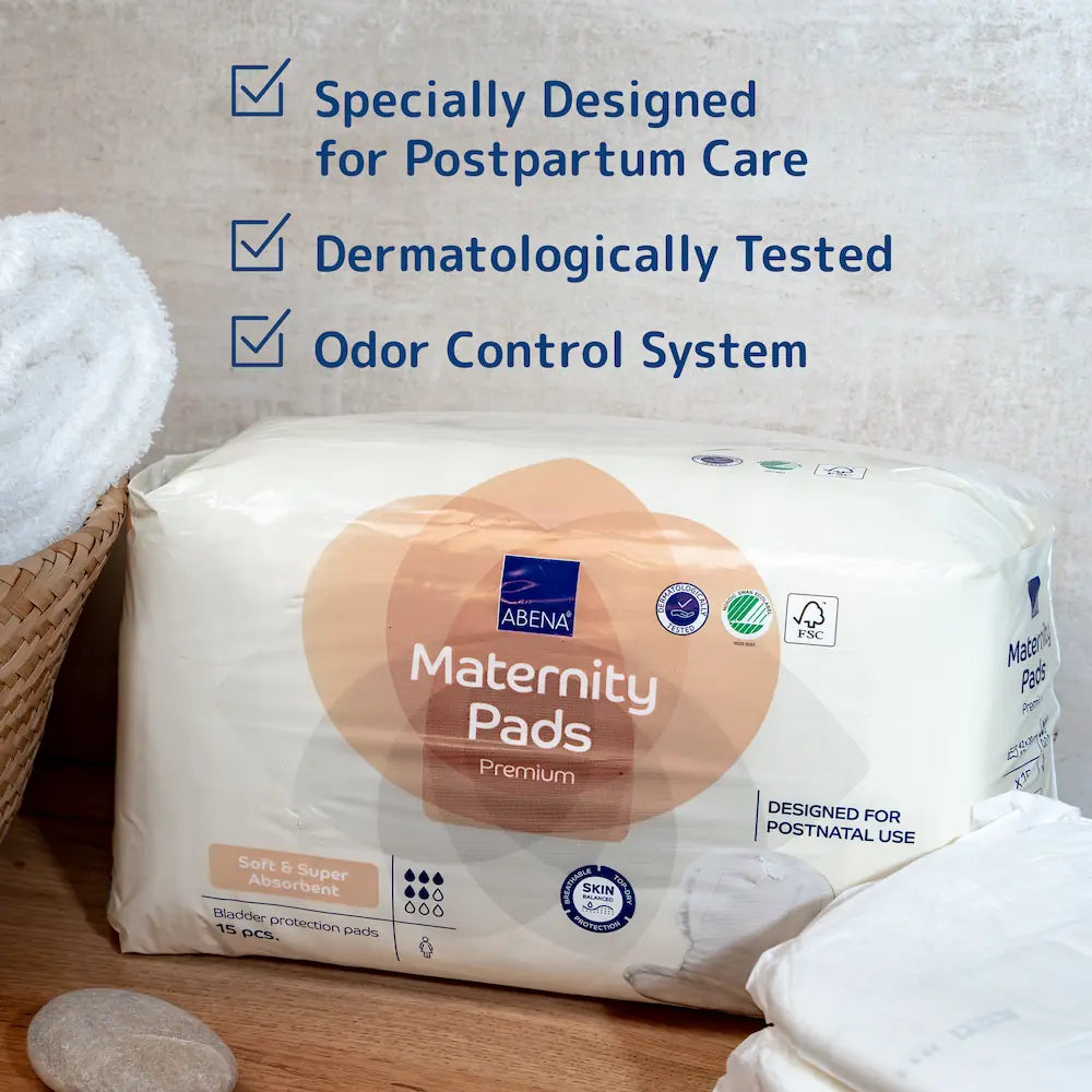Abena (Bambo Nature) Maternity Pads Premium - 15 Pieces