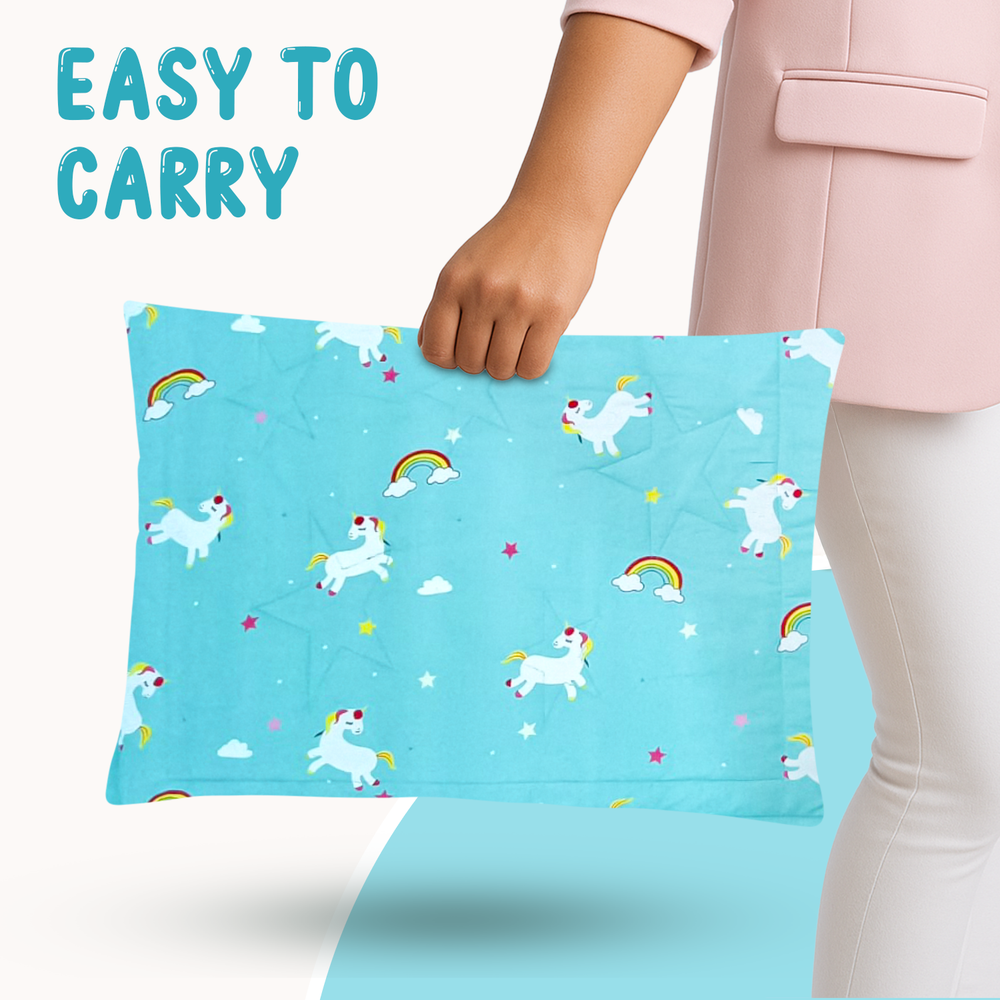 Zikku Unicorn Baby 3 Pieces Bedding Set - Quilt, Diaper Changing Pad, Pillow (0-12 Months)