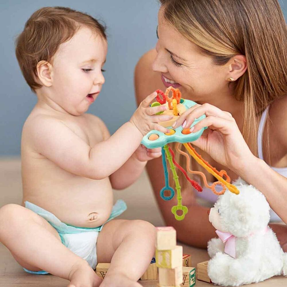 Kidology New Octopus Silicone Pulling Toy