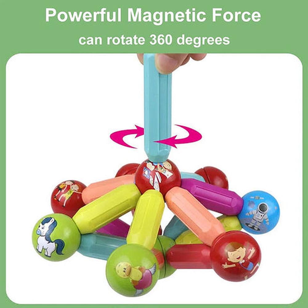 Kidology Magnetic Sticks Building Blocks Learning Toy