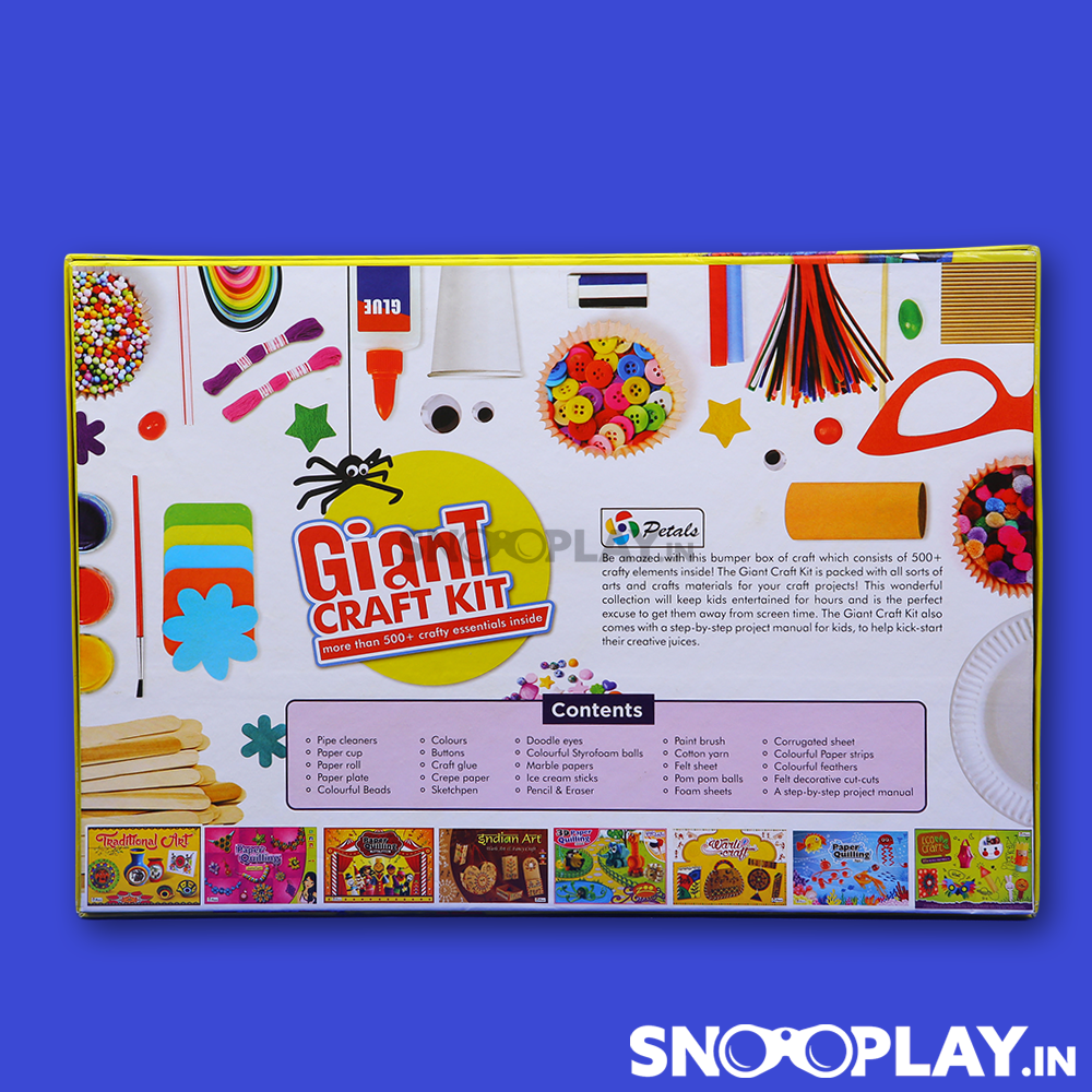 Petals Giant Craft Kit - 500+ Craft Essentials (5-10 Years)