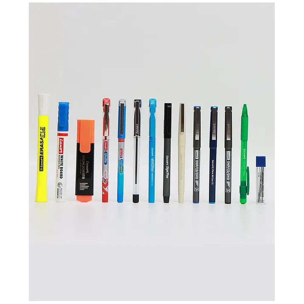 Luxor Assorted Combo Pack - Perfect For Home, Office (Set of 14 Items)