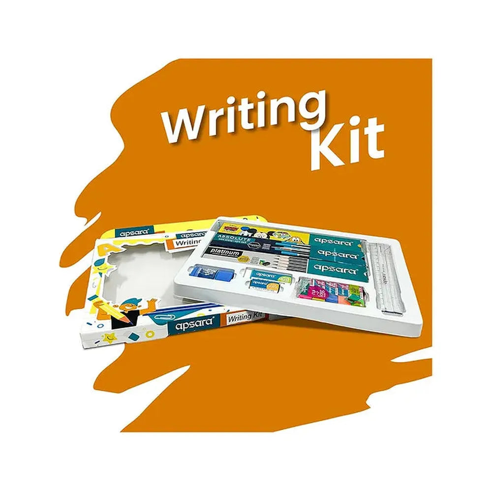 Apsara Writing Kit - 3 Packs of Pencils, 6 Erasers, 2 Sharpeners, 1 Scale