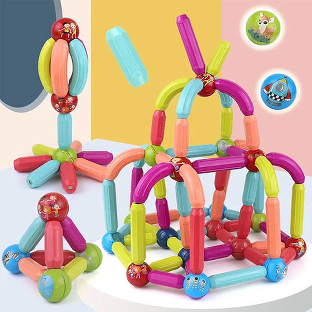 Kidology Magnetic Sticks Building Blocks Learning Toy