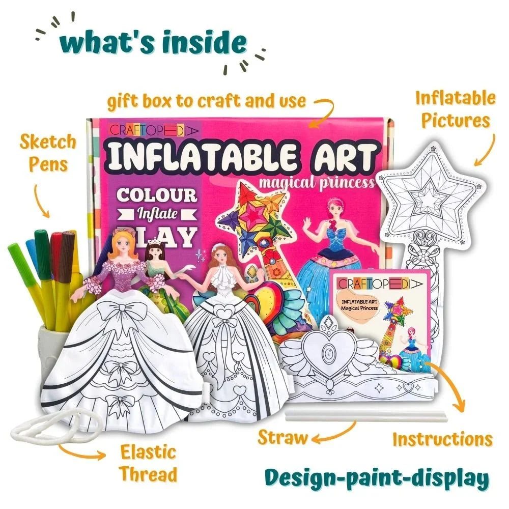 Craftopedia DIY Magical Princess Inflatable art and craft kit (4-8 Years)
