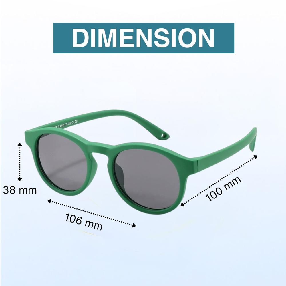 Zikku Grip Fit Polarized Suglasses for Baby/Toddler (0-2.5 Years) - Green
