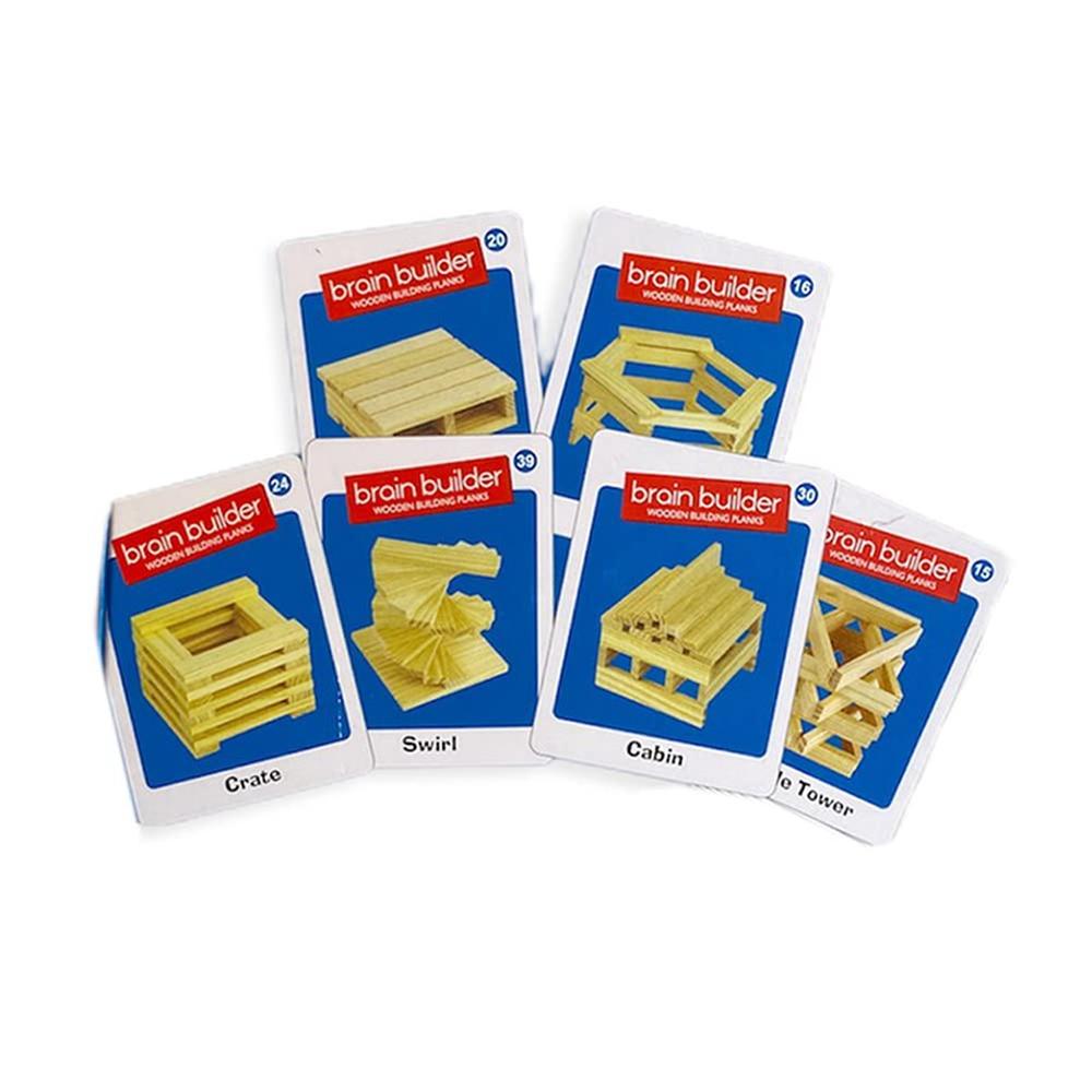 Ekta Wooden Brain Builder Building Planks | Set 1 (5-8 Years)