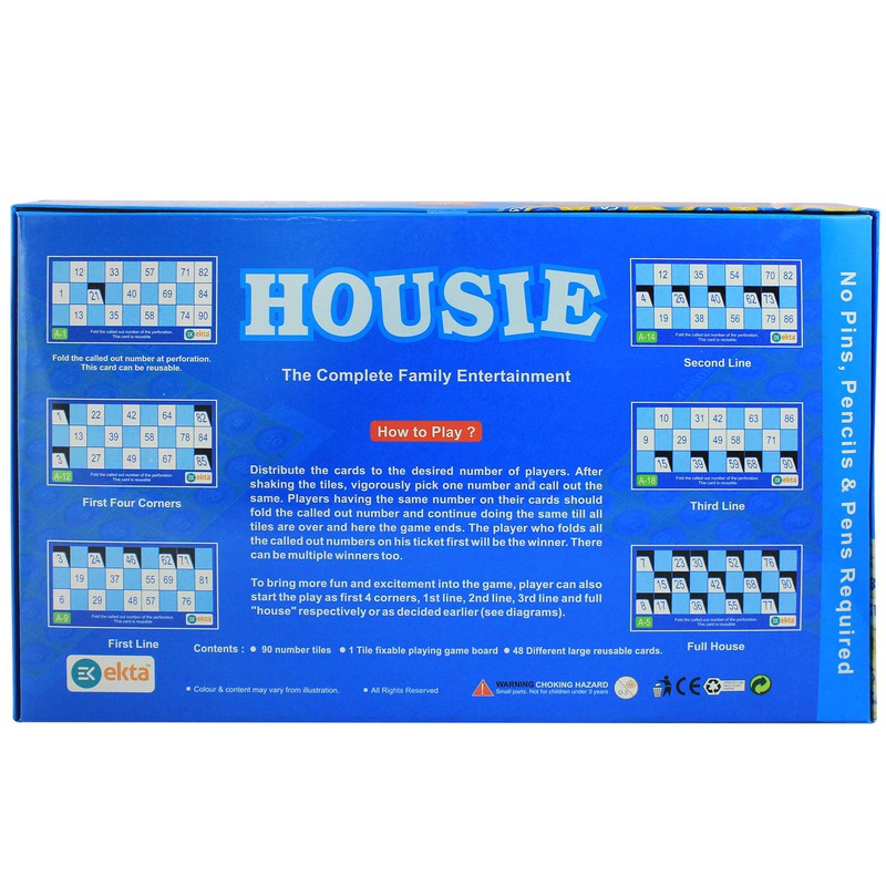 Ekta Housie - Family Board Game (5 Years till Grown Ups)