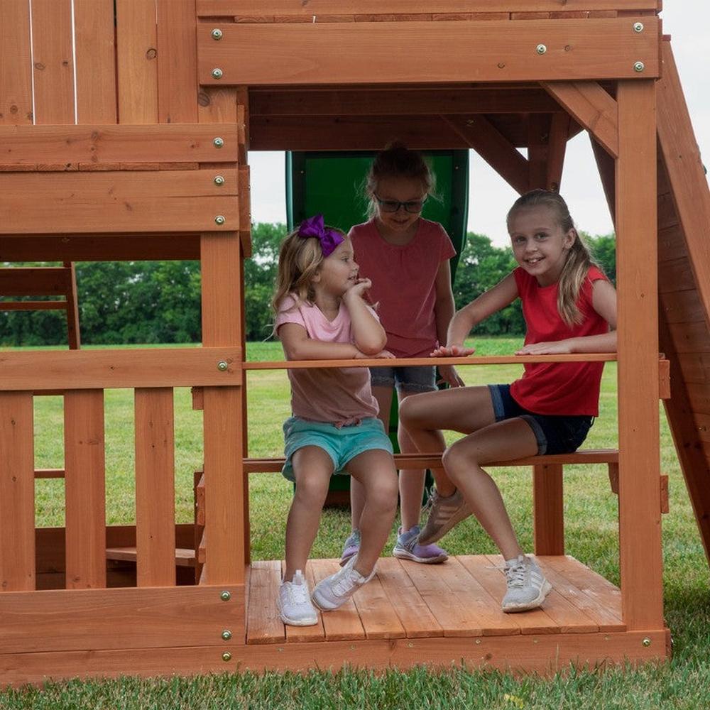 Hill Crest Play Tower with Swings (3-8 Years)