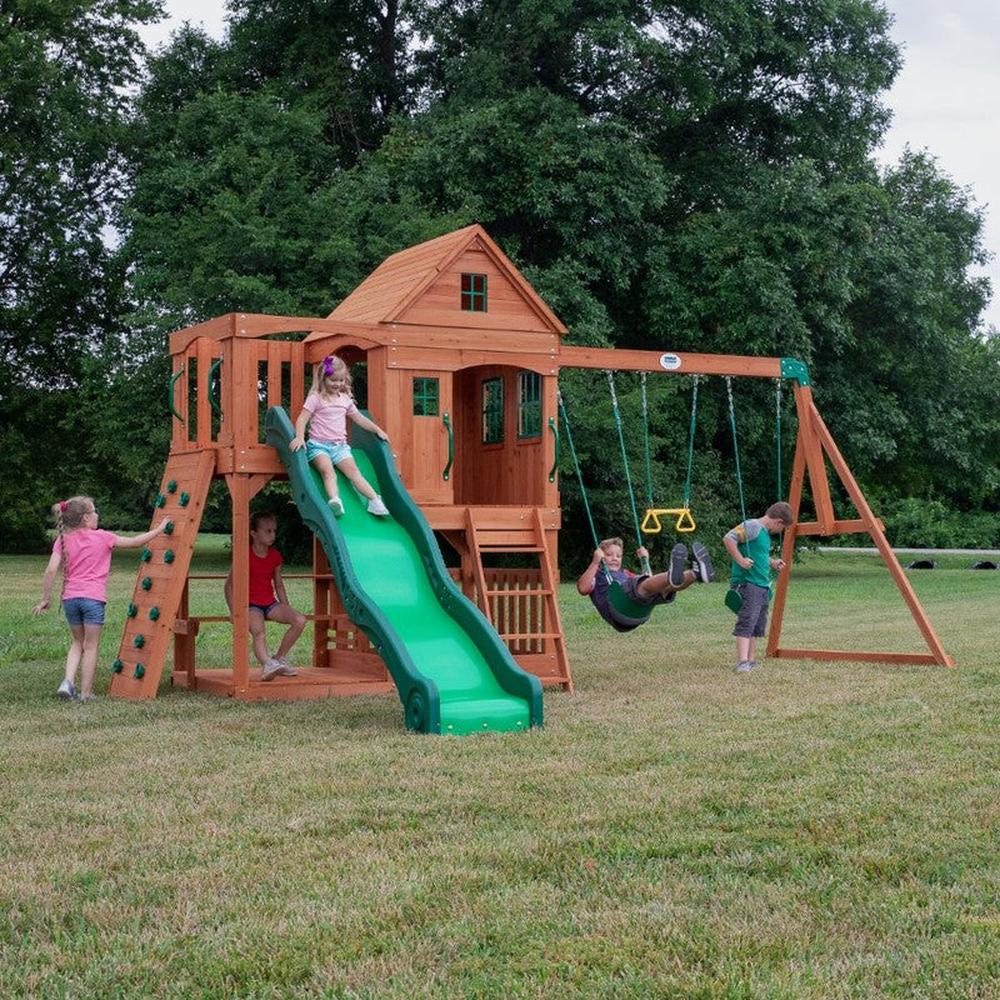 Hill Crest Play Tower with Swings (3-8 Years)