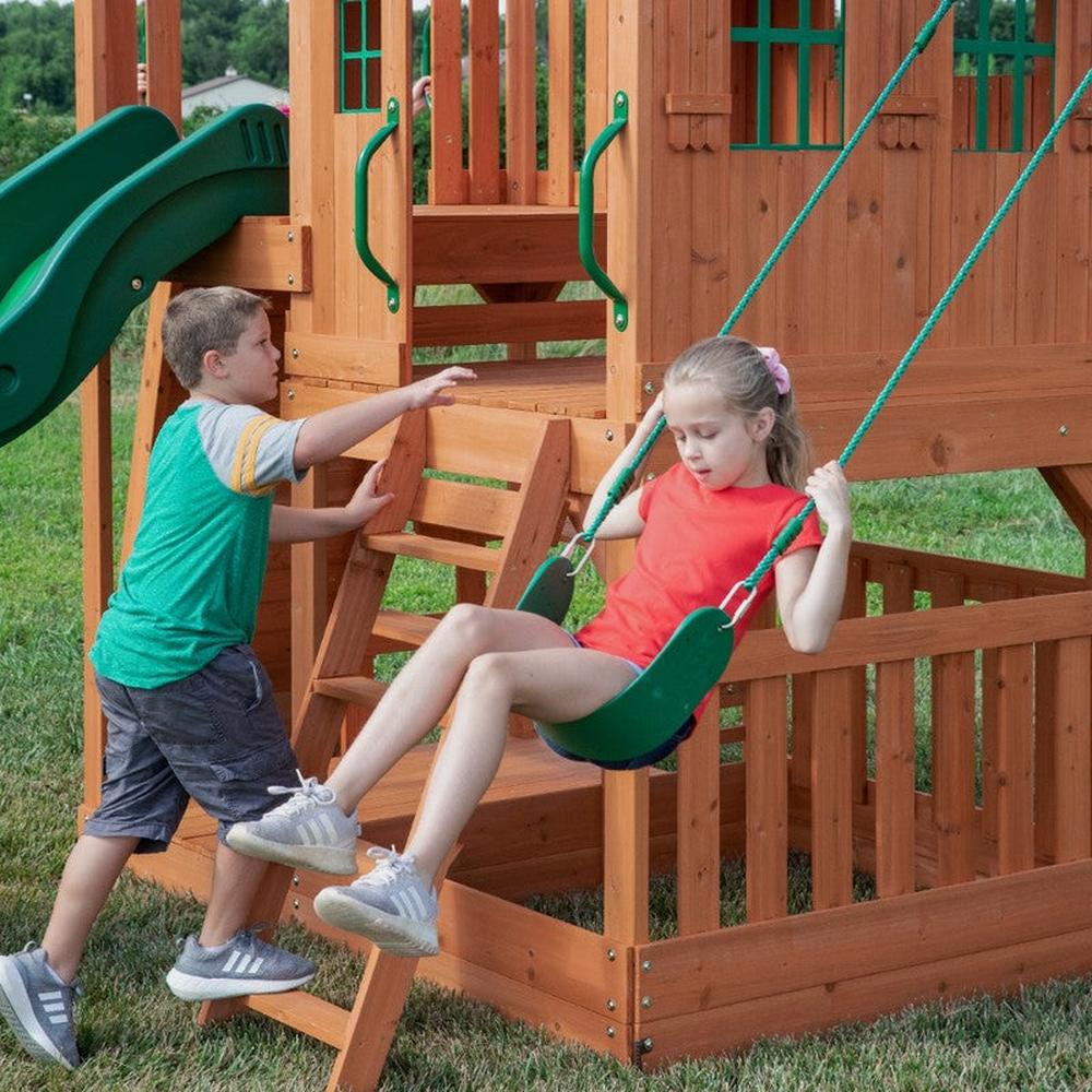 Hill Crest Play Tower with Swings (3-8 Years)