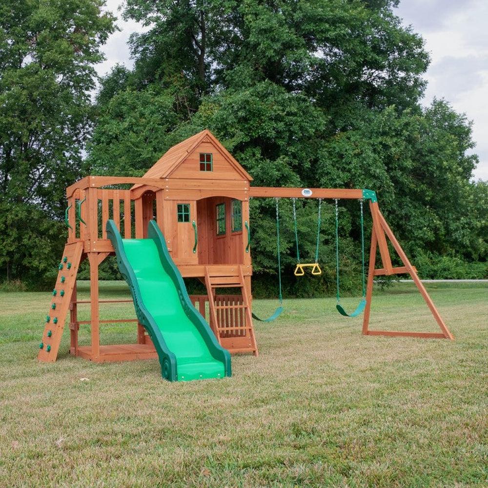 Hill Crest Play Tower with Swings (3-8 Years)