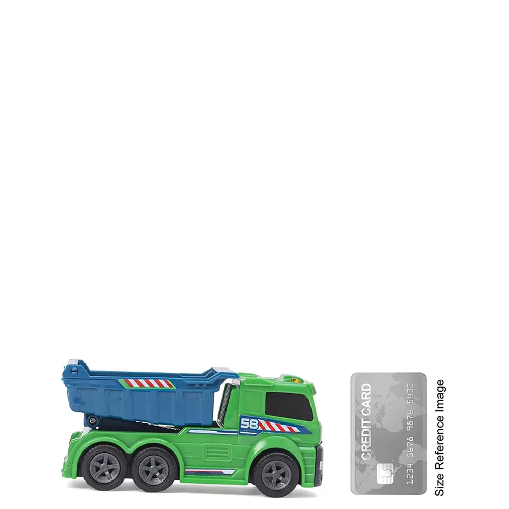 Dickie Toys Dump Truck Bin Lorry Friction Vehicle with Light & Sound (3-6 Years)