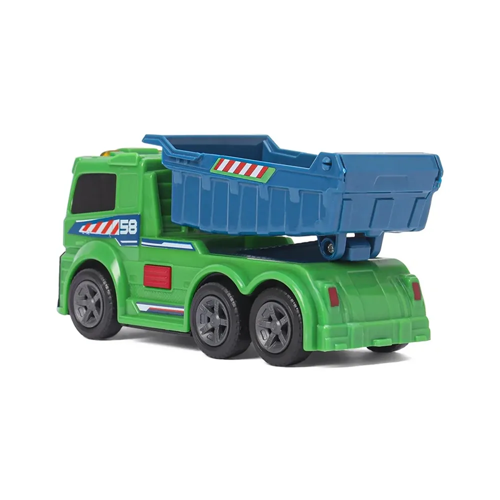 Dickie Toys Dump Truck Bin Lorry Friction Vehicle with Light & Sound (3-6 Years)