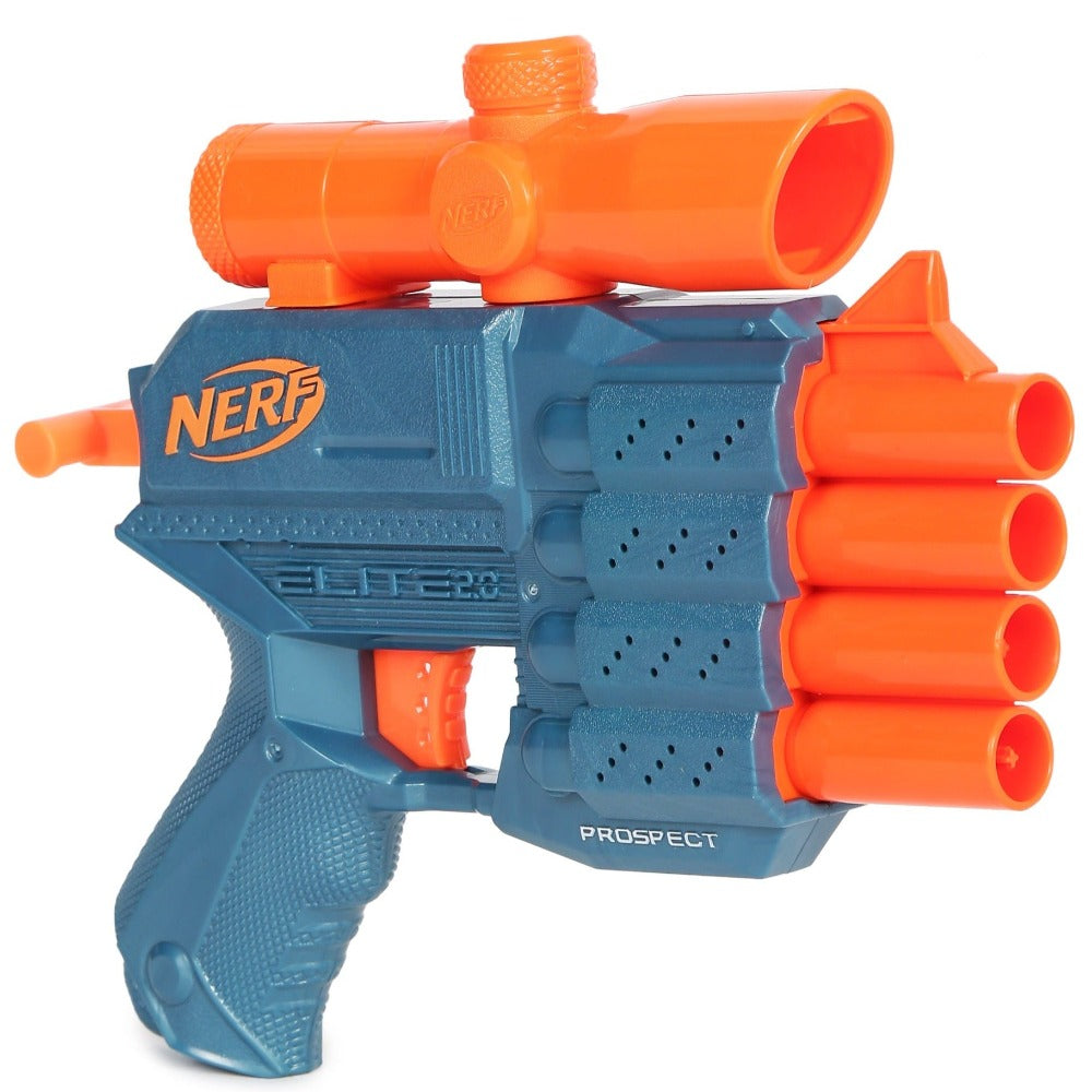 Original Nerf Elite 2.0 Prospect QS4 Dart Blaster with 8 Darts (8-12 Years)