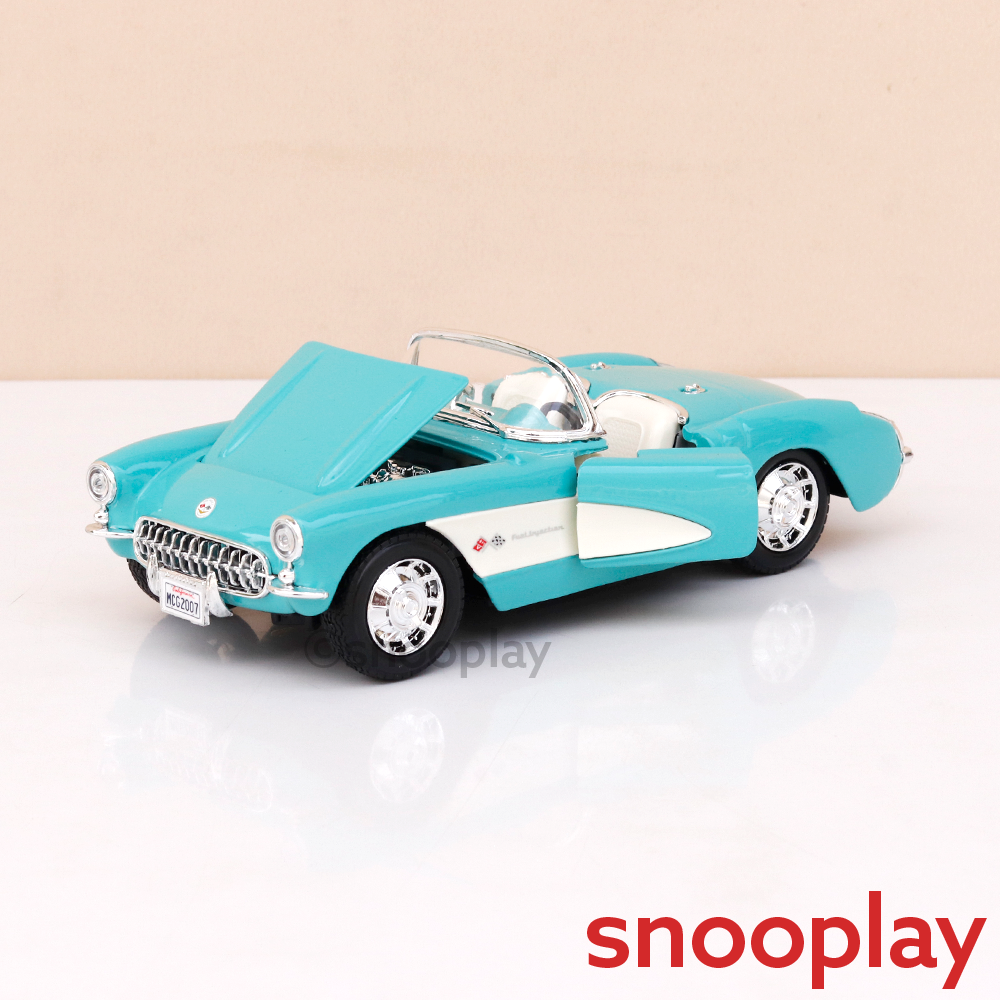 Maisto Original 1957 Chevrolet Corvette Licensed Diecast Car | 1:24 Scale (14 Years till Grown Ups)