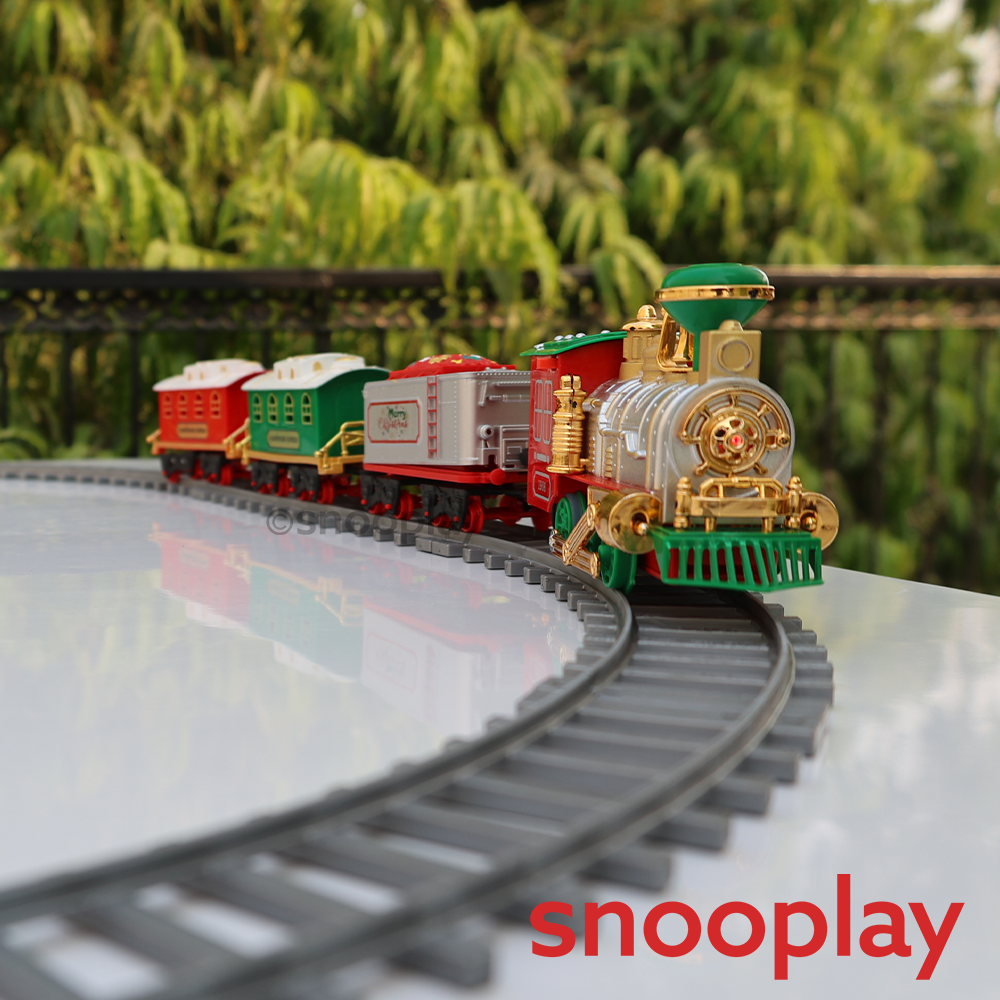 Real Smoke Simulation Train Track Set with Pushback Miniature & Accessories - 19 Pieces (3-8 Years)