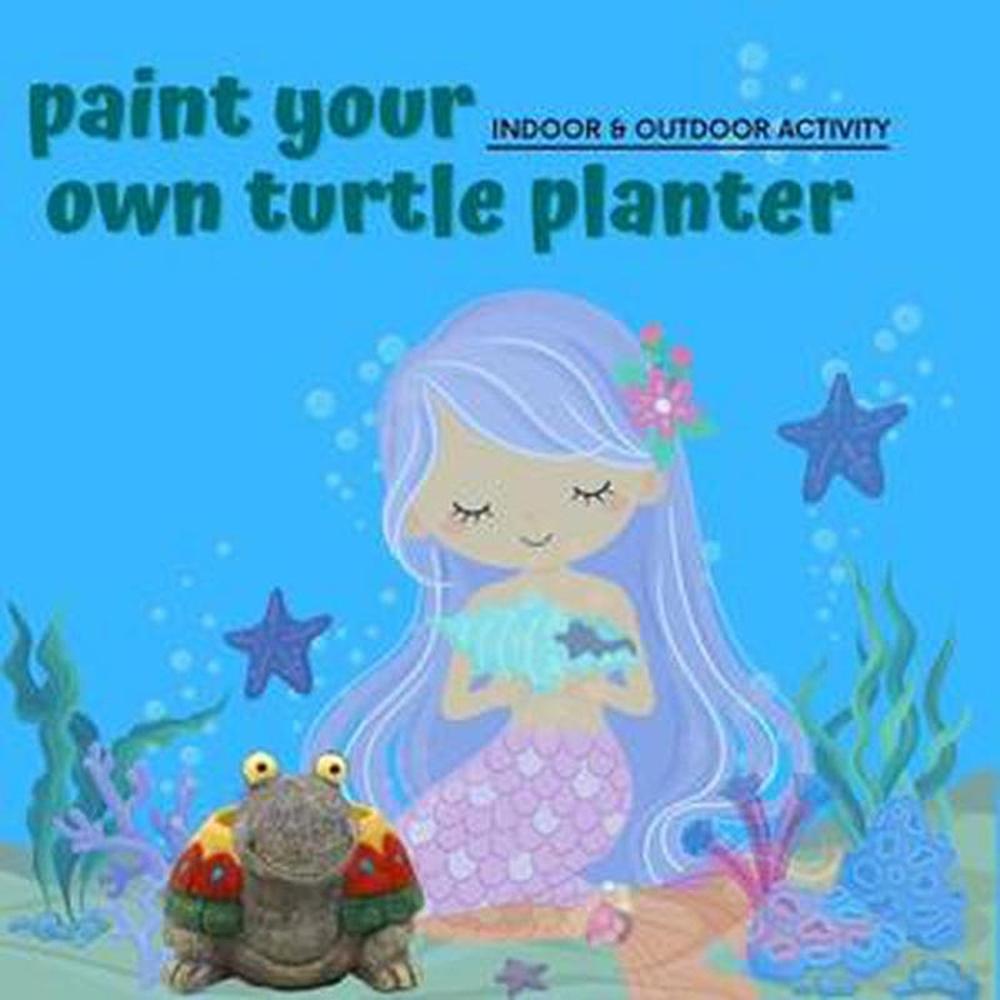Craftopedia DIY Turtle Planter Art Kit - Paint & Decorate Your Own Planter (4-8 Years)
