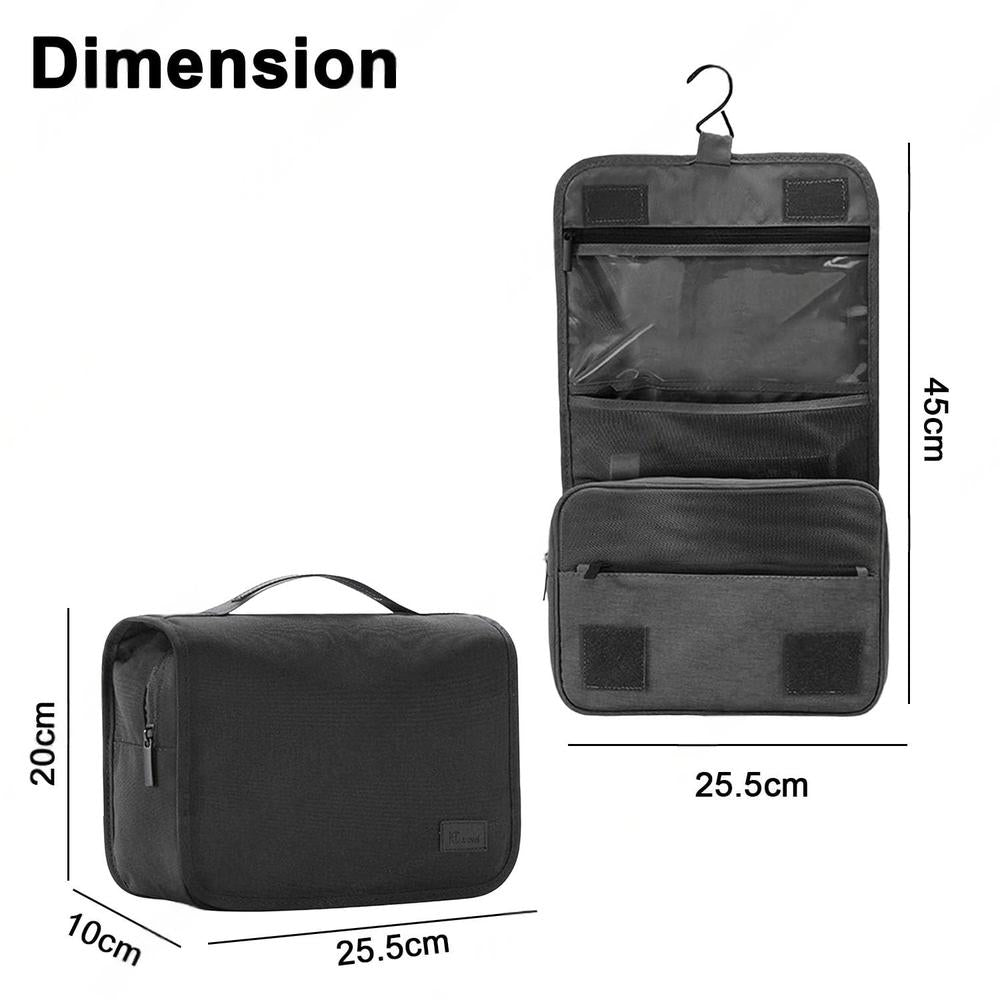 FunBlast Waterproof Hanging Toiletry Kit Bag | Extra Large Capacity Travel Organizer Bag