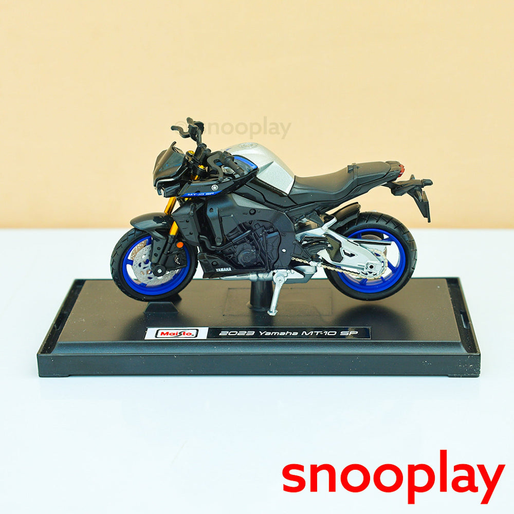Maisto Original 2023 Yamaha MT-10 SP Licensed Diecast Bike | 1:18 Scale (14 Years till Grown Ups)