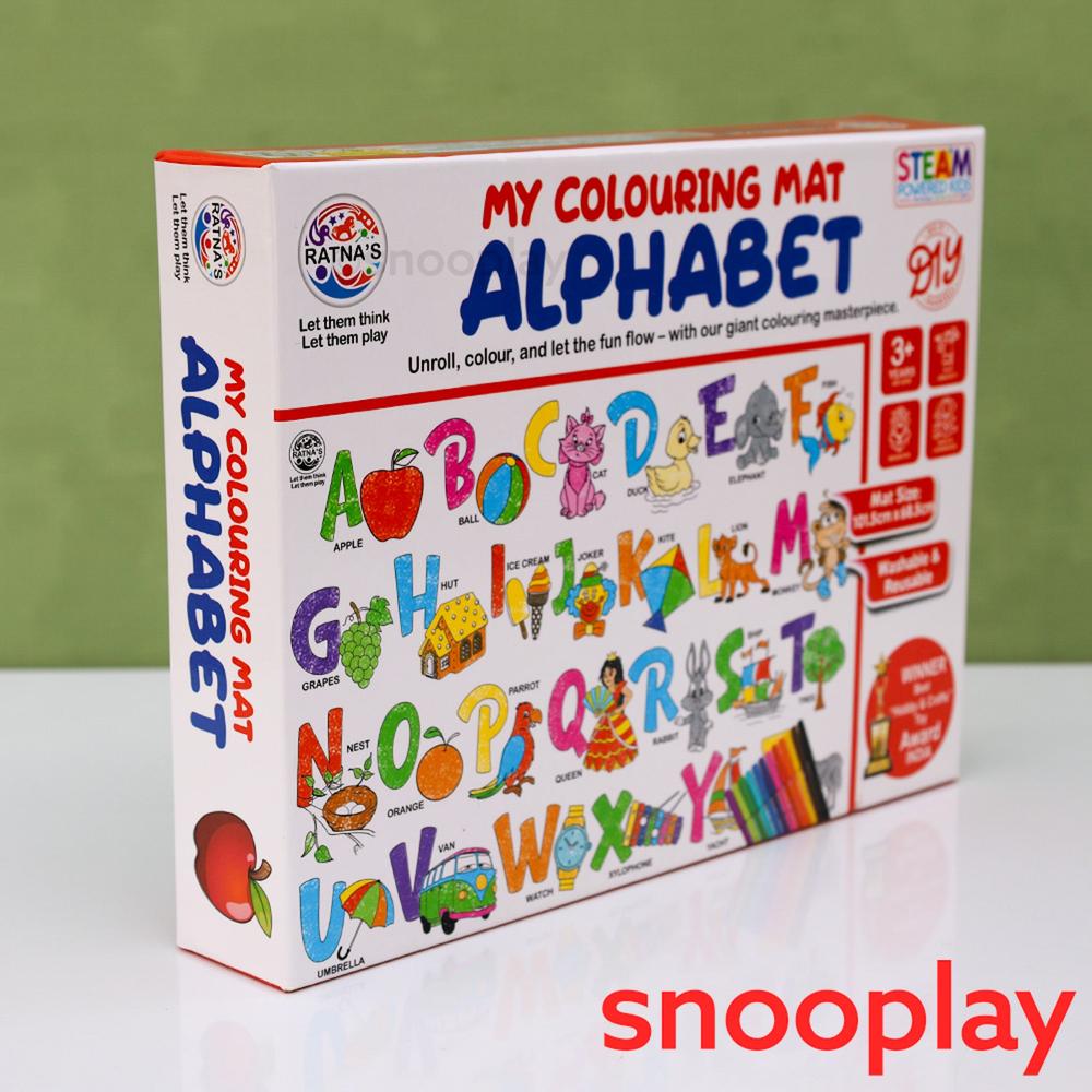 Ratna's Alphabet Theme Washable & Reusable Colouring Mat (3-5 Years)