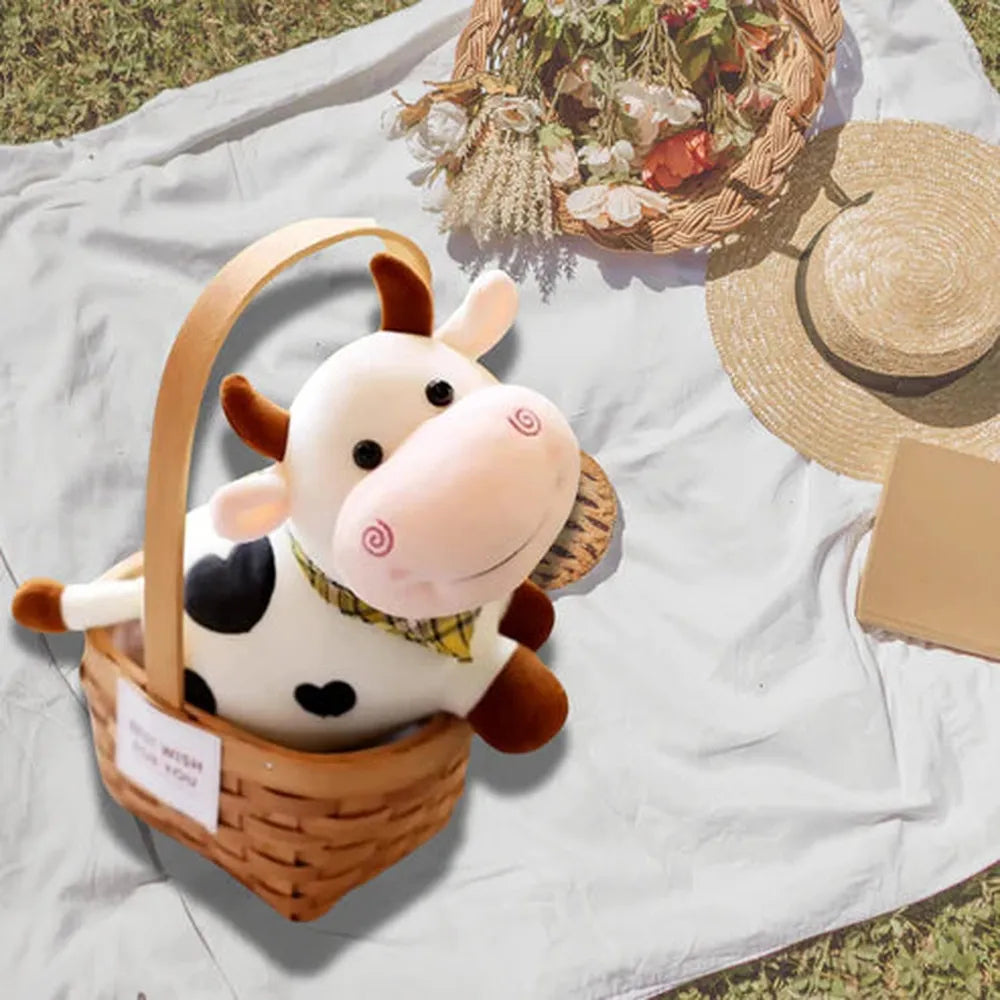 CuddleNest Cow Soft Toy - 25cm