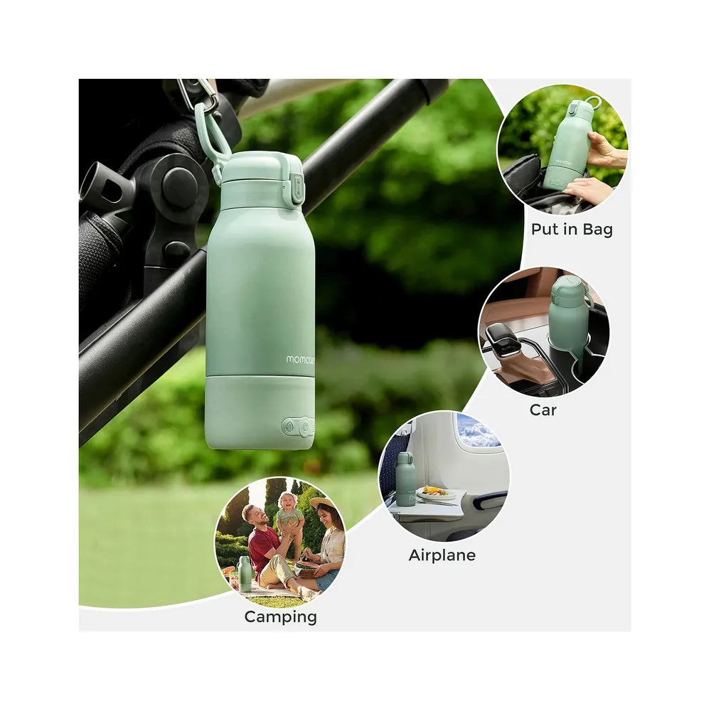 Momcozy Sterilizers & Warmer Portable Breast Milk & Water Warmer | Green