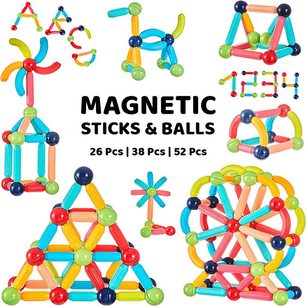 Kidology Magnetic Sticks Building Blocks Learning Toy