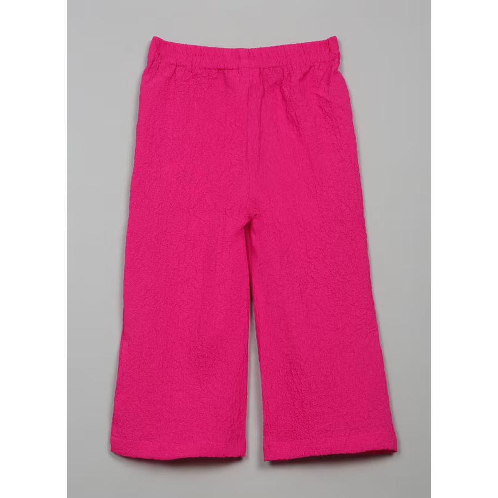 Saka Designs Ethnic Girls Pink Flare Pants