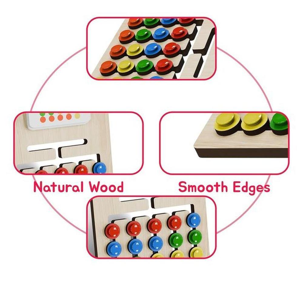 Little Sparks Colour Coder Puzzle Game - Sliding Color Match Brain Teaser (3-7 Years)