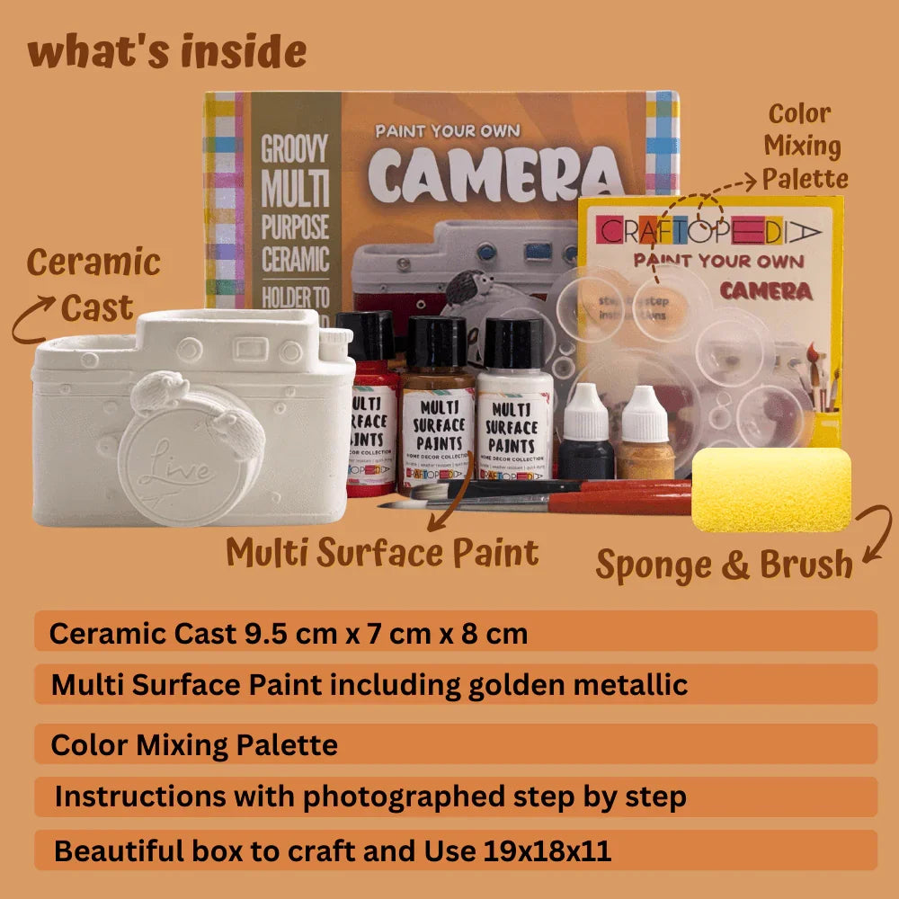 Craftopedia DIY Paint Your Own Retro Camera