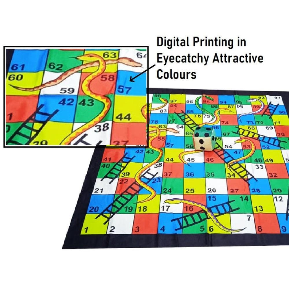 Muren 4x4 Feet Foldable Snake & Ladder Floor Mat (4 Years till Grown Ups)