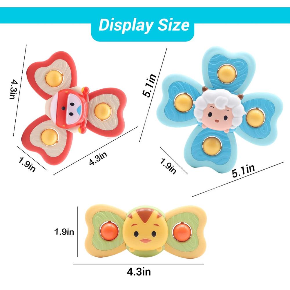 Kidology 3 Farm Animal Spinner Toy