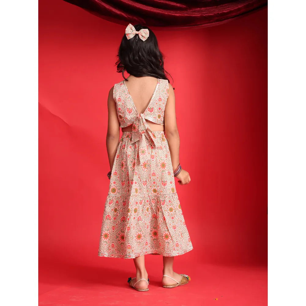 Saka Designs Girls Printed Cotton Lightweight Lehenga Choli