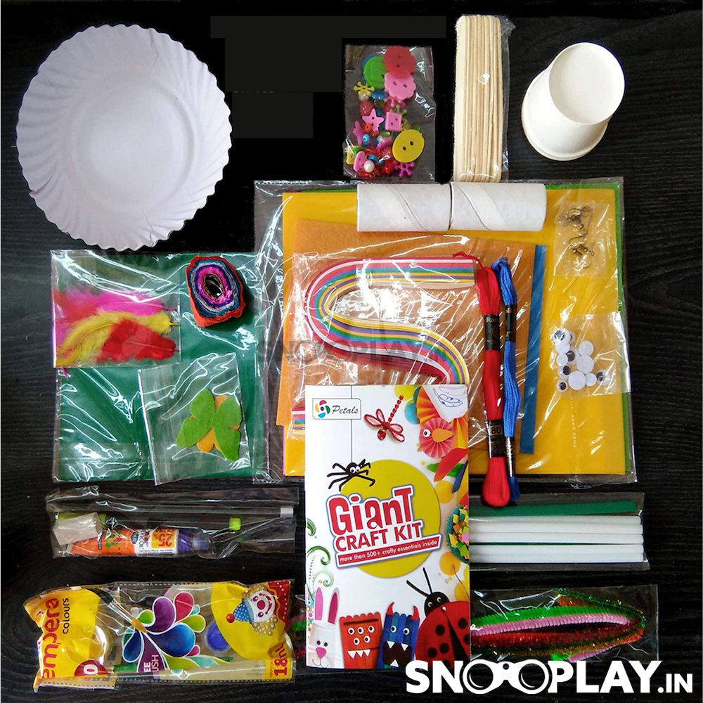 Petals Giant Craft Kit - 500+ Craft Essentials (5-10 Years)