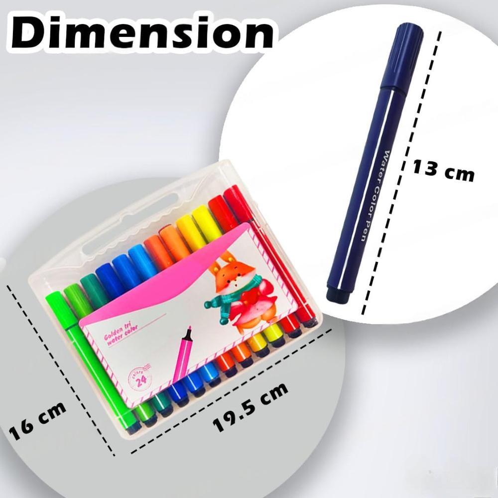 FunBlast Washable Watercolor Pens Set - 24 Watercolor Pens