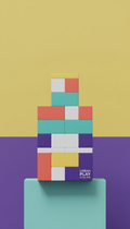 Modular stacking toy in bold colors