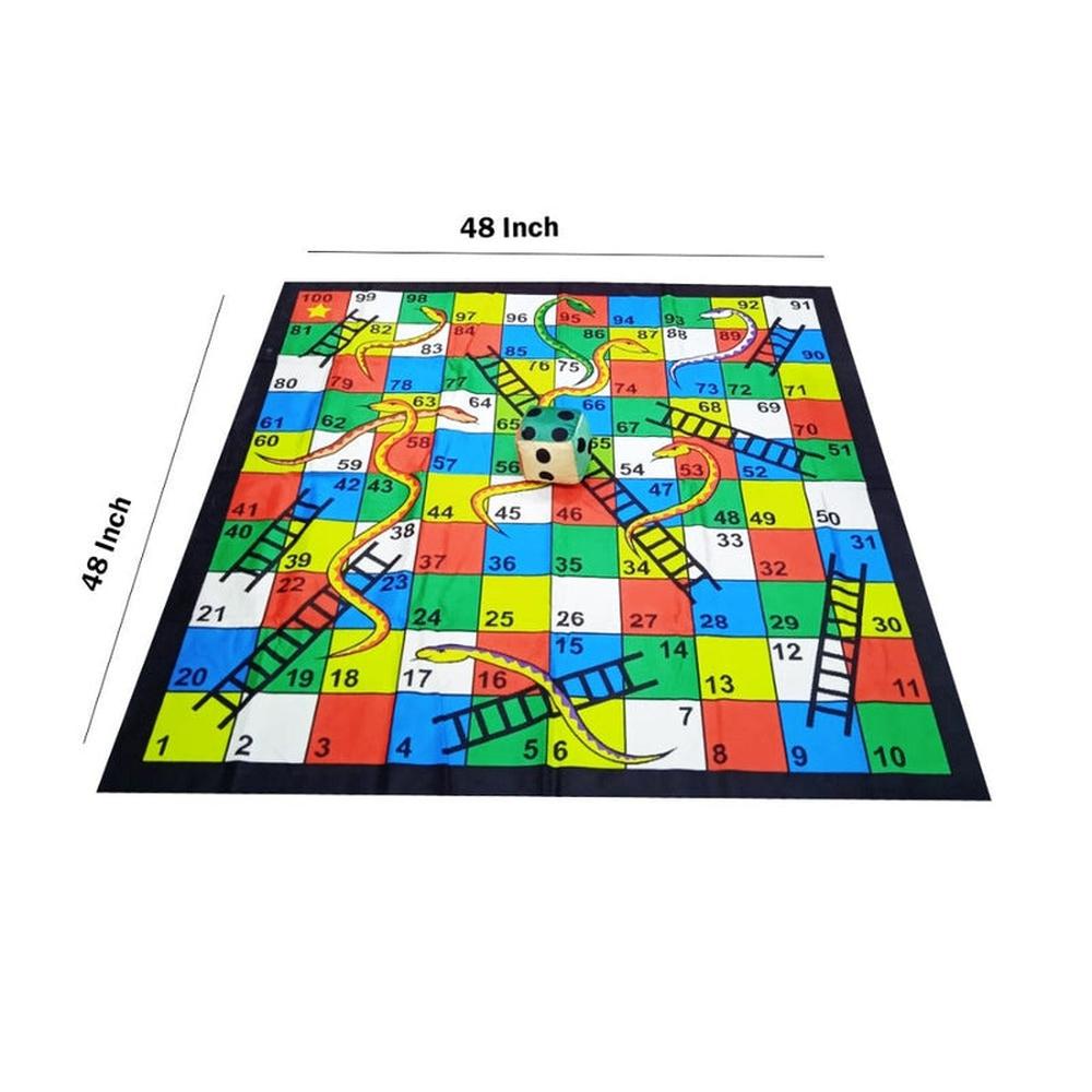 Muren 4x4 Feet Foldable Snake & Ladder Floor Mat (4 Years till Grown Ups)