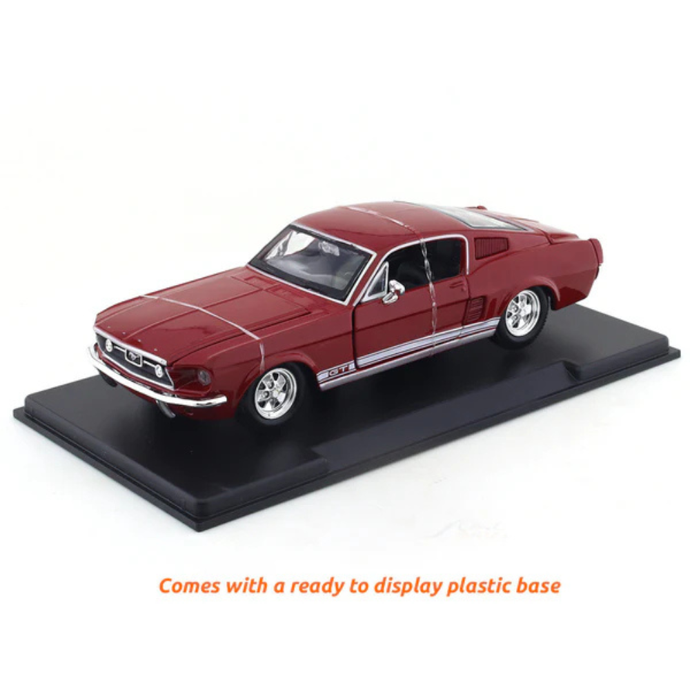 Maisto Original 1967 Ford Mustang GT Licensed Diecast Car | 1:24 Scale (14 Years till Grown Ups)